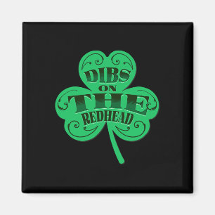 Imán Dibs En La Pelirroja Divertido Día De San Patricio