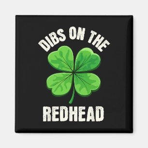 Imán Dibs En La Pelirroja Divertido Día De San Patricio