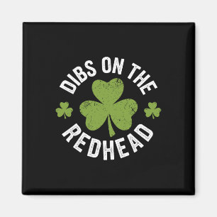 Imán Dibs En La Pelirroja Divertido Día De San Patricio