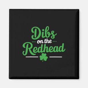Imán Dibs En La Pelirroja Divertido Día De San Patricio