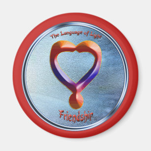 Imán Dibujar en el símbolo de la amistad