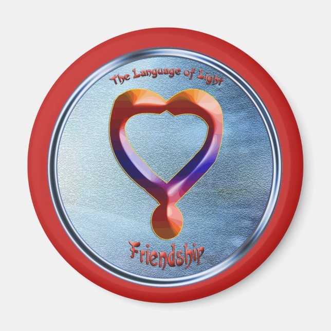 Imán Dibujar en el símbolo de la amistad (Frente)