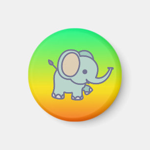 Imán Dibujo Animado de Elefante Bebé Adorable-47767
