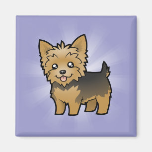 Imán Dibujo animado Yorkshire Terrier (pelo corto