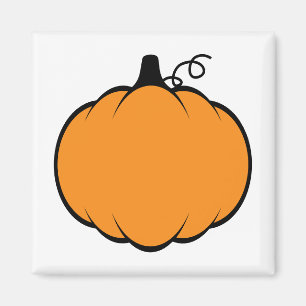 Imán Dibujo de calabaza de temporada de otoño