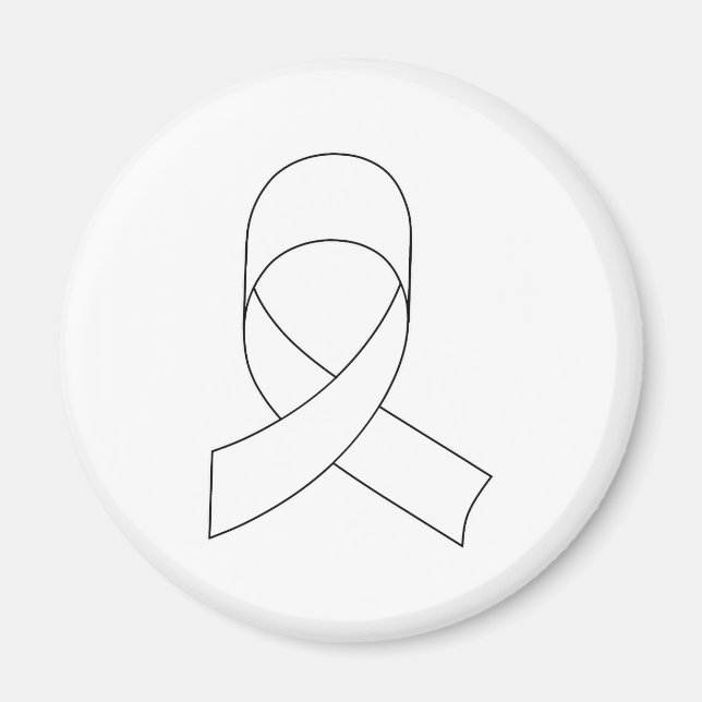 Imán Dibujo de cinta blanca (Frente)