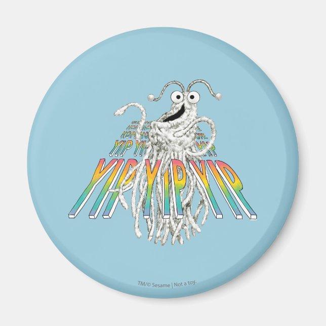 Imán Dibujo de esbozo de Yips B&W (Frente)