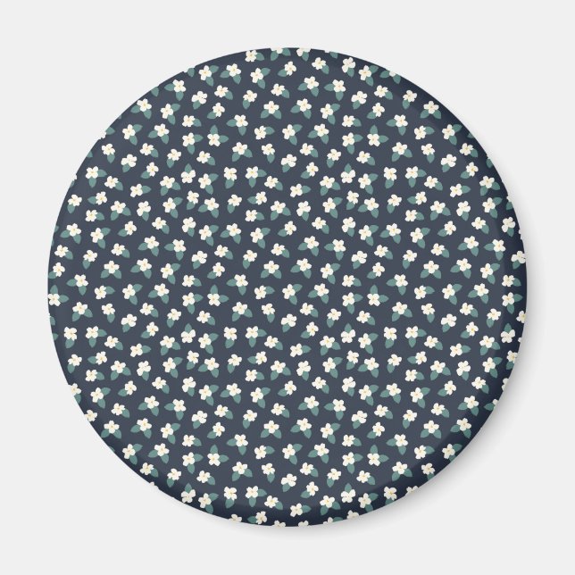 Imán Dibujo de flor (Frente)