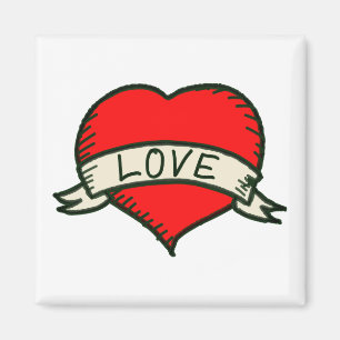 Imán Dibujo de forma de corazón más profundo