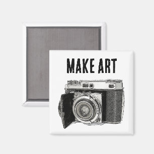 Imán Dibujo de fotógrafo de cámara de película de 35 mm