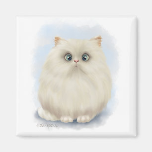 Imán Dibujo de gato persa