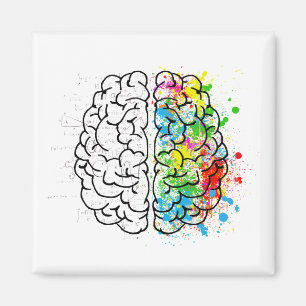 Imán dibujo de ideas de psicología mental