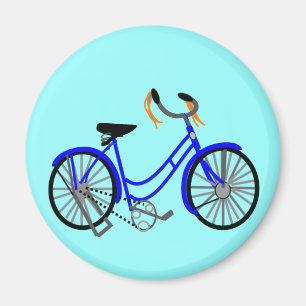 Imán Dibujo de la bicicleta, estilo de los años 50