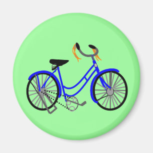Imán Dibujo de la bicicleta, estilo de los años 50