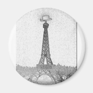Imán Dibujo de la Torre Eiffel de Texas en París
