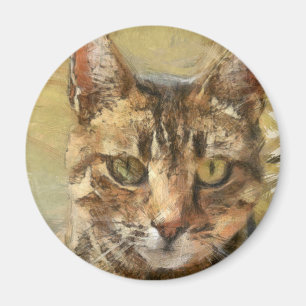 Imán Dibujo de lápiz de gatos de tabla