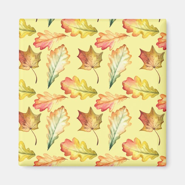 Imán Dibujo de línea de flor (Frente)