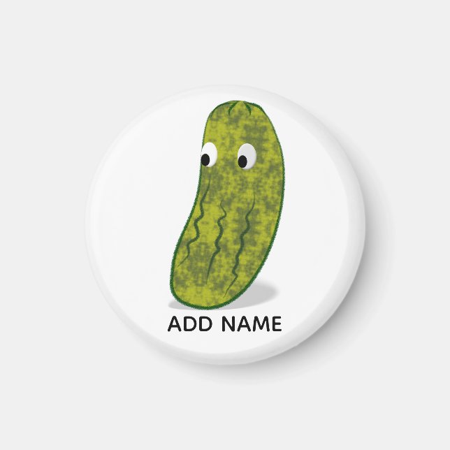 Imán Dibujo de pepino animado lindo (Frente)