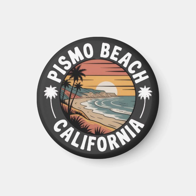 Imán Dibujo de Pismo Beach, California (Frente)