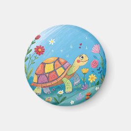 Imán Dibujo de tortuga bebé