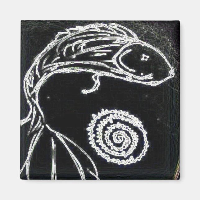 Imán dibujo de yaie betta (Frente)