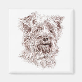 Imán Dibujo de Yorkshire Terrier