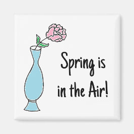 Imán Dibujo decorativo de la vasa de las flores