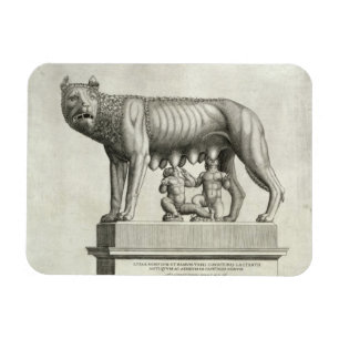 Imán Dibujo del bronce de Etruscan del suc del