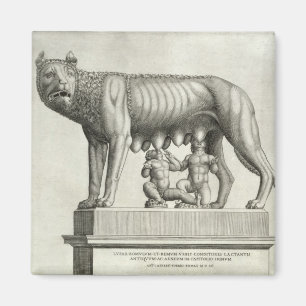 Imán Dibujo del bronce de Etruscan del suc del