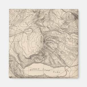 Imán Dibujo horizontal de Tallac Peak, Cal