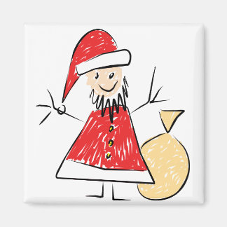 Imán Dibujo infantil de Santa Magnet para dar