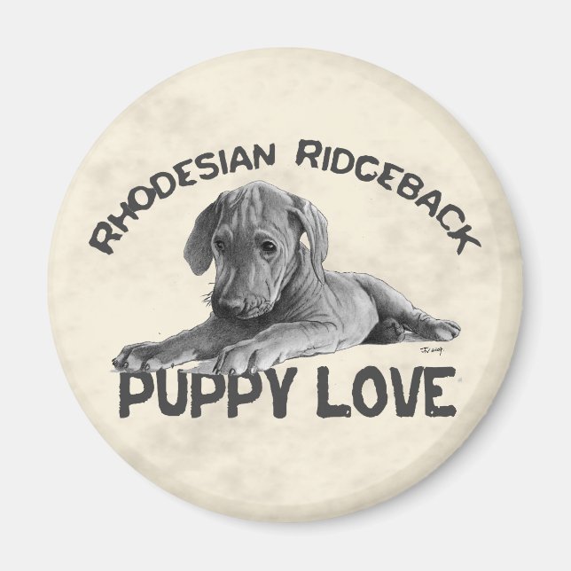 Imán Dibujo Ridgeback Rhodesiano (Frente)