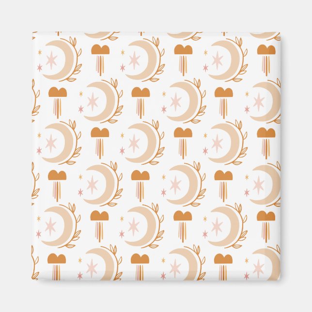 Imán Dibujo simple de flor (Frente)