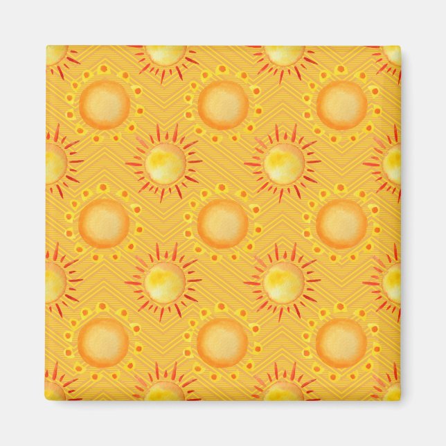 Imán Dibujos simples de flores (Frente)