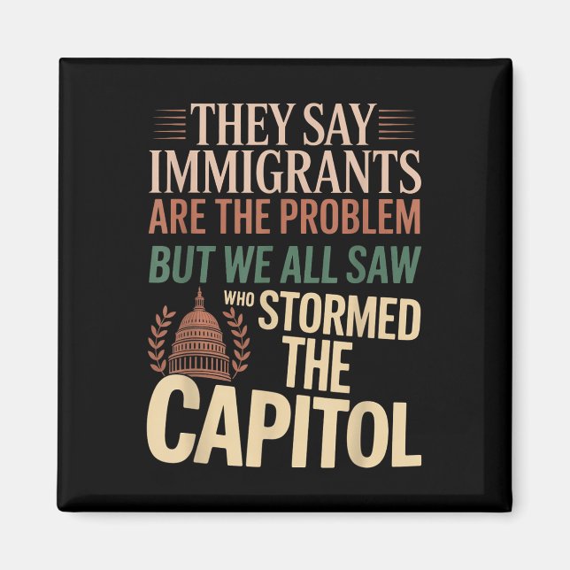 Imán Dicen Que Los Inmigrantes Son El Problema, Pero To (Frente)