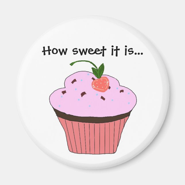 Imán Dicho de Cupcake (Frente)