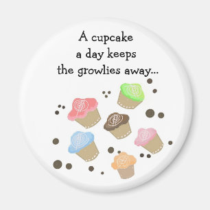 Imán Dicho de un Cupcake al Día