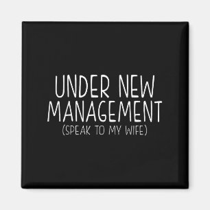 Imán Dicho divertido de boda Nuevo marido humor Cita, N