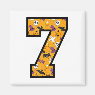 Imán Dicho divertido de meme número 7 Halloween 6 7 Sei