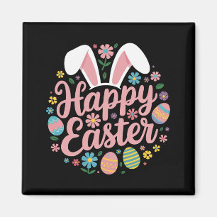 Imán Dichos Felices de Pascua Huevo Conejo