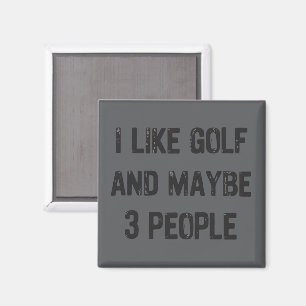 Imán Dichos sarcásticos divertidos de golf