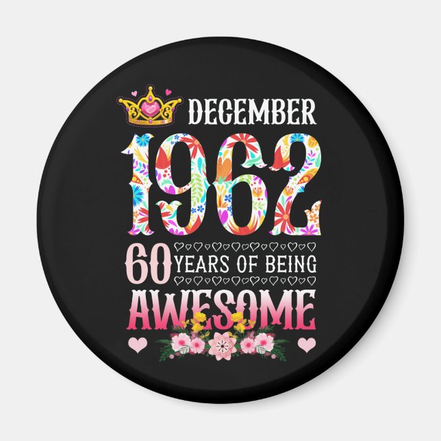 Imán Diciembre de 1962 60 cumpleaños 60 años de esplénd (Frente)