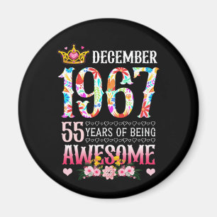 Imán Diciembre de 1967 55º cumpleaños 55 años de esplén