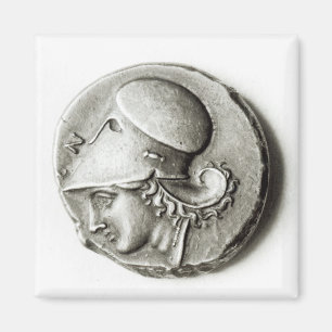 Imán Didrachma de Heracles: Athena de representación