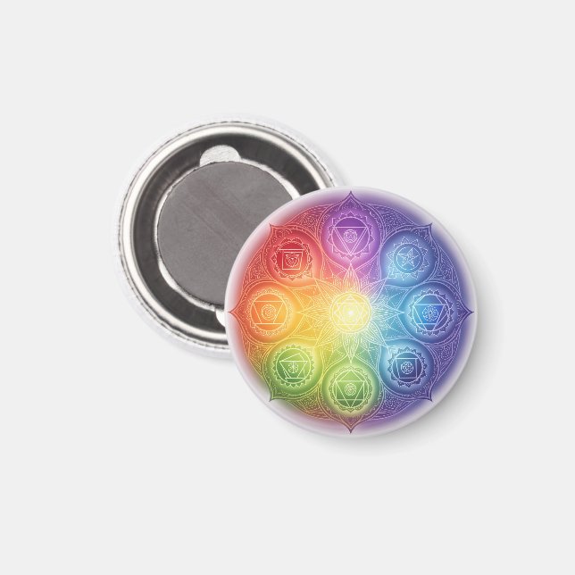 Imán Die 7 Chakren´9 (Anverso/Reverso)