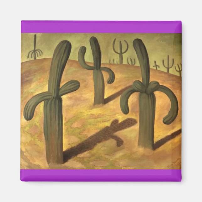 Imán Diego Rivera, Pintura de Cactus (Frente)