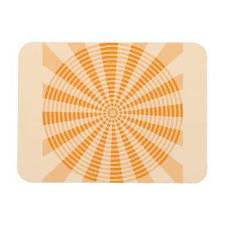 Imán Diente de león, espiral naranja, arte abstracto bo