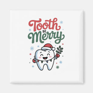 Imán Diente sea alegre dentista odontología Navidad Xma