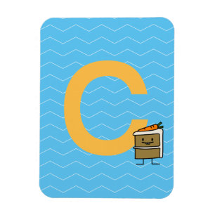 Imán Dientes del conejito de la rebanada de la torta de