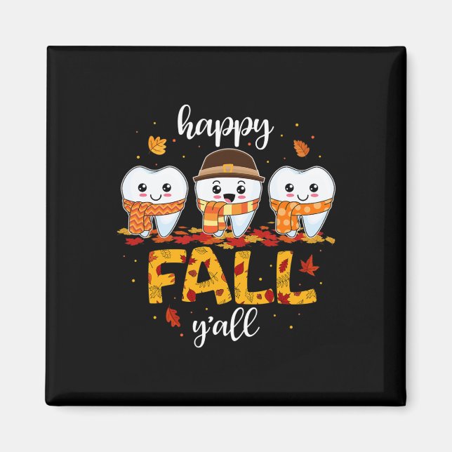 Imán Dientes Dientes Felices Caída Todos Dentarios Grac (Frente)